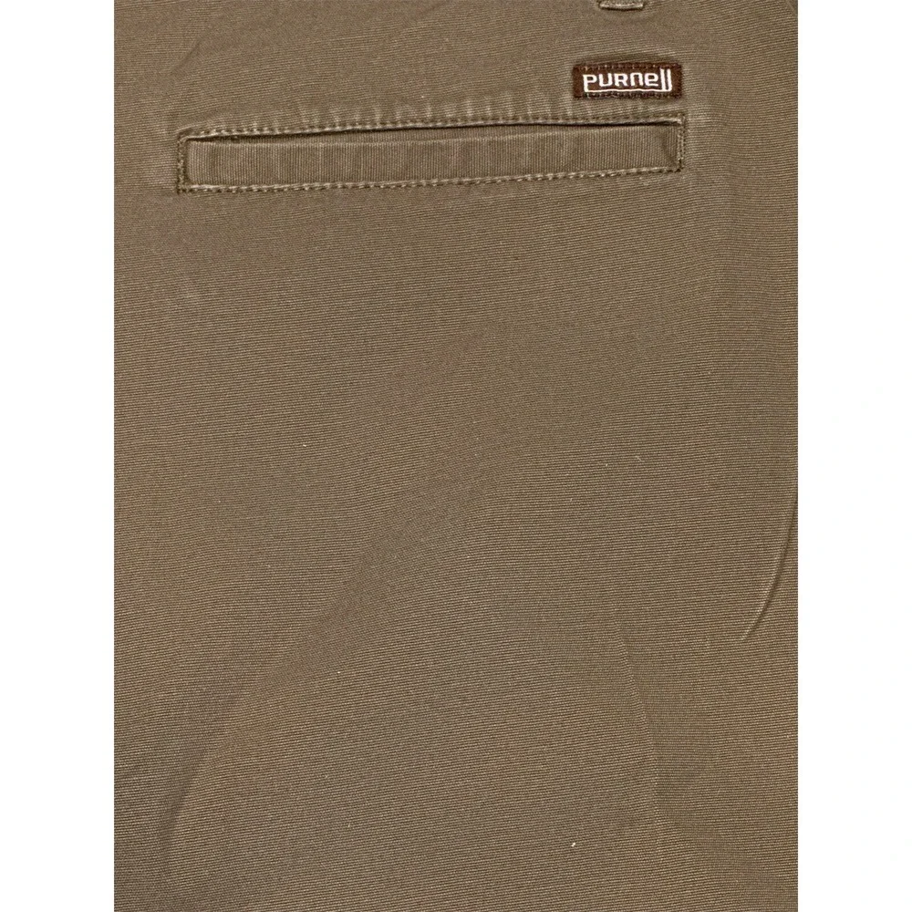 Purnell Mens Khaki Shorts Size 38 98% Cotton 2%Elastane RN #138985